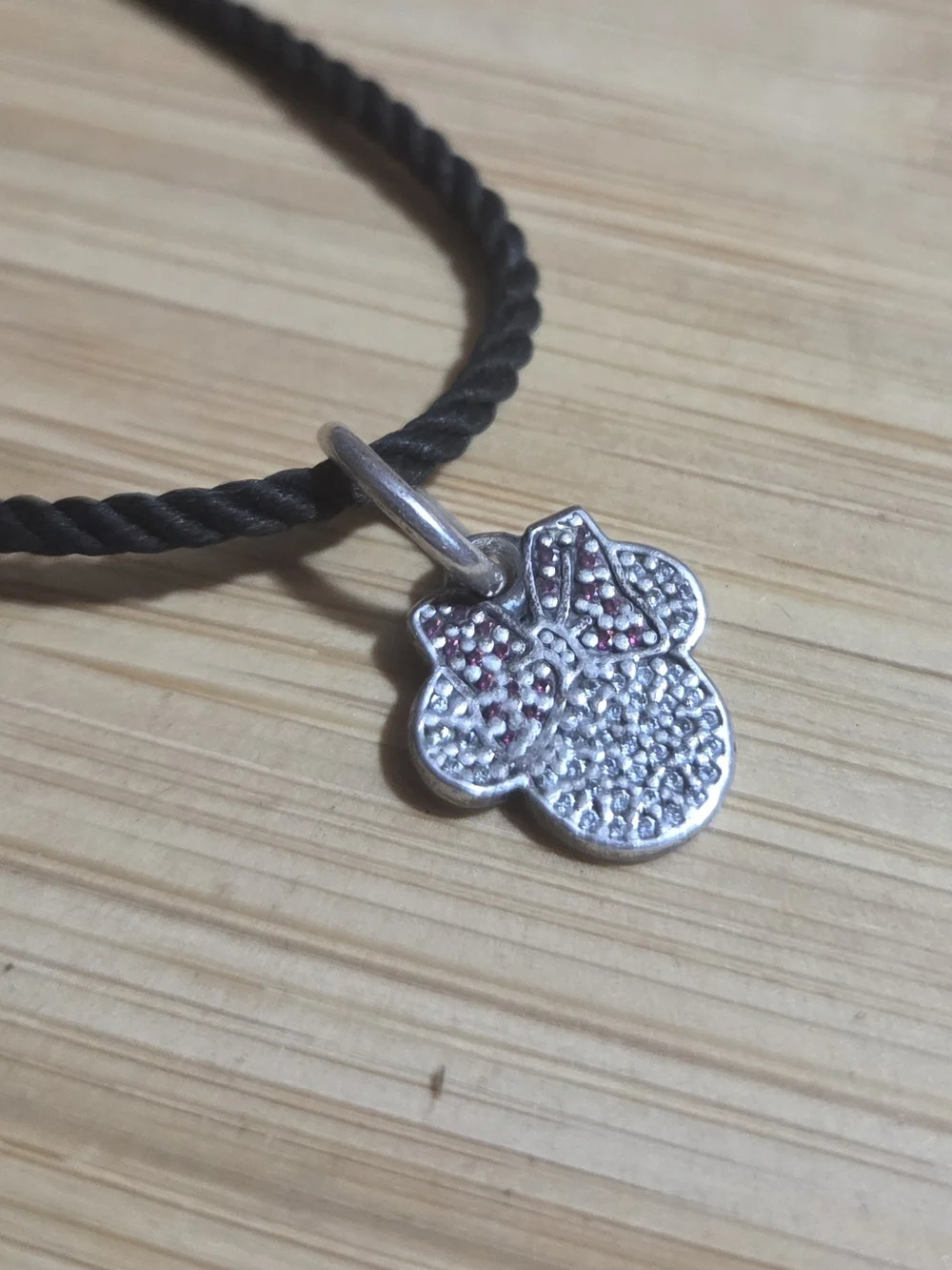 Silver Pandora Mini Mouse pendant- CORD NOT INCLUDED
